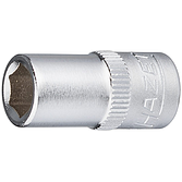 HAZET Nástrčná hlavice 850-7 ∙ 1/4 palce (6,3 mm) čtyřhran dutý ∙ Trakční profil vnější šestihran ∙ Velikost 7 mm