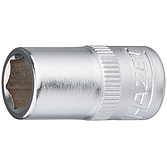 HAZET Nástrčná hlavice 850-8 ∙ 1/4 palce (6,3 mm) čtyřhran dutý ∙ Trakční profil vnější šestihran ∙ Velikost 8 mm