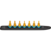 HAZET SmartRail s 7 nástrčnými místy 8500-SR/7 ∙ 1/4 palce (6,3 mm) čtyřhran dutý ∙ Vnitřní profil TORX®, Profil vnitřní šestihran ∙ 7-dílný ∙ T30 ∙ T20 ∙ T25 ∙ 3 ∙ 4 ∙ 5 ∙ 6