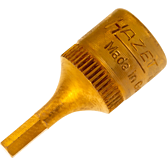 HAZET Nástrčná hlavice 8501-3 ∙ 1/4 palce (6,3 mm) čtyřhran dutý ∙ Profil vnitřní šestihran ∙ Velikost 3 mm