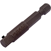 HAZET Adaptér pro rázový, strojový utahovák 8508S-3 ∙ 1/4 palce (6,3 mm) šestihran masivní ∙ 1/4 palce (6,3 mm) čtyřhran masivní ∙ Délka: 50 mm