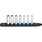 HAZET SmartRail s 7 nástrčnými místy 850LG-SR/7 ∙ 1/4 palce (6,3 mm) čtyřhran dutý ∙ Trakční profil vnější šestihran ∙ 7-dílný ∙ 5,5 ∙ 6 ∙ 7 ∙ 8 ∙ 10 ∙ 12 ∙ 13
