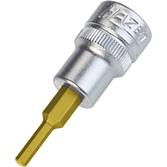 HAZET Nástrčná hlavice 8801A-1/8 ∙ 3/8 palce (10 mm) čtyřhran dutý ∙ Profil vnitřní šestihran ∙ Velikost 1/8″