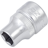 HAZET Nástrčná hlavice 880A-5/16 ∙ 3/8 palce (10 mm) čtyřhran dutý ∙ Trakční profil vnější šestihran ∙ Velikost 5/16″