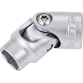 HAZET Kloubová nástrčná hlavice 880G-11 ∙ 3/8 palce (10 mm) čtyřhran dutý ∙ Trakční profil vnější šestihran ∙ Velikost 11 mm