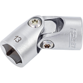 HAZET Kloubová nástrčná hlavice 880G-13 ∙ 3/8 palce (10 mm) čtyřhran dutý ∙ Trakční profil vnější šestihran ∙ Velikost 13 mm