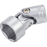 HAZET Kloubová nástrčná hlavice 880G-18 ∙ 3/8 palce (10 mm) čtyřhran dutý ∙ Trakční profil vnější šestihran ∙ Velikost 18 mm