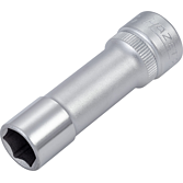 HAZET Nástrčná hlavice 880LG-10 ∙ 3/8 palce (10 mm) čtyřhran dutý ∙ Trakční profil vnější šestihran ∙ Velikost 10 mm