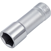 HAZET Nástrčná hlavice 880LG-15 ∙ 3/8 palce (10 mm) čtyřhran dutý ∙ Trakční profil vnější šestihran ∙ Velikost 15 mm