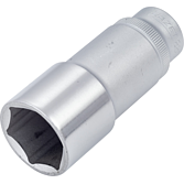 HAZET Nástrčná hlavice 880LG-22 ∙ 3/8 palce (10 mm) čtyřhran dutý ∙ Trakční profil vnější šestihran ∙ Velikost 22 mm