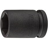 HAZET Nástrčná hlavice pro rázový a strojový utahovák 880S-15 ∙ 3/8 palce (10 mm) čtyřhran dutý ∙ Trakční profil vnější šestihran ∙ Velikost 15 mm