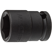 HAZET Nástrčná hlavice pro rázový a strojový utahovák 880S-16 ∙ 3/8 palce (10 mm) čtyřhran dutý ∙ Trakční profil vnější šestihran ∙ Velikost 16 mm