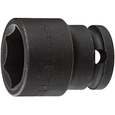 HAZET Nástrčná hlavice pro rázový a strojový utahovák 880S-18 ∙ 3/8 palce (10 mm) čtyřhran dutý ∙ Trakční profil vnější šestihran ∙ Velikost 18 mm