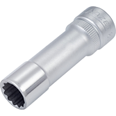 HAZET Nástrčná hlavice 880TZ-10 ∙ 3/8 palce (10 mm) čtyřhran dutý ∙ Vnější dvojitý šestihran trakční profil ∙ Velikost 10 mm