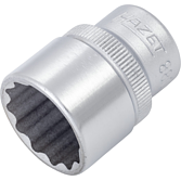 HAZET Nástrčná hlavice 880Z-18 ∙ 3/8 palce (10 mm) čtyřhran dutý ∙ Vnější dvojitý šestihran trakční profil ∙ Velikost 18 mm