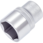 HAZET Nástrčná hlavice 900-24 ∙ 1/2 palce (12,5 mm) čtyřhran dutý ∙ Trakční profil vnější šestihran ∙ Velikost 24 mm