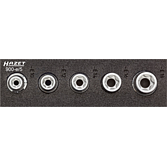 HAZET Nástrčná hlavice 900-E/5 ∙ 1/2 palce (12,5 mm) čtyřhran dutý ∙ Vnější profil TORX® ∙ 5-dílný ∙ E10 – E18