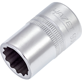 HAZET Nástrčná hlavice 900AZ-5/8 ∙ 1/2 palce (12,5 mm) čtyřhran dutý ∙ Vnější dvojitý šestihran trakční profil ∙ Velikost 5/8″