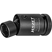 HAZET Kloubová nástrčná hlavice pro rázový a strojový utahovák 900SG-13 ∙ 1/2 palce (12,5 mm) čtyřhran dutý ∙ Trakční profil vnější šestihran ∙ Velikost 13 mm