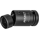 HAZET Kloubová nástrčná hlavice pro rázový a strojový utahovák 900SG-16 ∙ 1/2 palce (12,5 mm) čtyřhran dutý ∙ Trakční profil vnější šestihran ∙ Velikost 16 mm