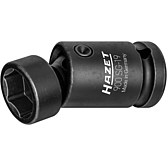 HAZET Kloubová nástrčná hlavice pro rázový a strojový utahovák 900SG-19 ∙ 1/2 palce (12,5 mm) čtyřhran dutý ∙ Trakční profil vnější šestihran ∙ Velikost 19 mm