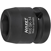 HAZET Nástrčná hlavice pro rázový a strojový utahovák 900SK-14 ∙ 1/2 palce (12,5 mm) čtyřhran dutý ∙ Trakční profil vnější šestihran ∙ Velikost 14 mm