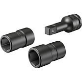 HAZET Nástrčná hlavice FORD šroubení kol 900SLG-1822/3 ∙ 1/2 palce (12,5 mm) čtyřhran dutý ∙ Trakční profil vnější šestihran ∙ 3-dílný ∙ 18 x 20 ∙ 20 x 22