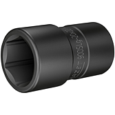 HAZET Nástrčná hlavice FORD šroubení kol 900SLG-20X22 ∙ 1/2 palce (12,5 mm) čtyřhran dutý ∙ Trakční profil vnější šestihran ∙ Velikost 20 x 22 mm