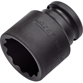 HAZET Nástrčná hlavice pro rázový a strojový utahovák 900SZ-27 ∙ 1/2 palce (12,5 mm) čtyřhran dutý ∙ Vnější dvojitý šestihran trakční profil ∙ Velikost 27 mm