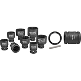 HAZET Sada nástrčných klíčů pro rázový a strojový utahovák 900SZ6/11 ∙ 1/2 palce (12,5 mm) čtyřhran dutý, 24 mm vnější šestihran ∙ Vnější dvojitý šestihran trakční profil ∙ 11-dílný ∙ 19 ∙ 21 ∙ 22 ∙ 24 ∙ 27 ∙ 30 ∙ 32 ∙ 36