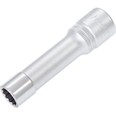 HAZET Nástrčná hlavice 900TZ-12 ∙ 1/2 palce (12,5 mm) čtyřhran dutý ∙ Vnější dvojitý šestihran trakční profil ∙ Velikost 12 mm