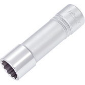 HAZET Nástrčná hlavice 900TZ-18 ∙ 1/2 palce (12,5 mm) čtyřhran dutý ∙ Vnější dvojitý šestihran trakční profil ∙ Velikost 18 mm