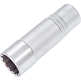 HAZET Nástrčná hlavice 900TZ-21 ∙ 1/2 palce (12,5 mm) čtyřhran dutý ∙ Vnější dvojitý šestihran trakční profil ∙ Velikost 21 mm