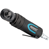HAZET Rázová pneumatická ráčna 9021SR-1 ∙ 3/8 palce (10 mm) čtyřhran masivní ∙ Délka: 158 mm ∙ Výkonný dvojkladivový úderník