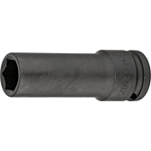 HAZET Nástrčná hlavice pro rázový a strojový utahovák 902SLG-17 ∙ 1/2 palce (12,5 mm) čtyřhran dutý ∙ Trakční profil vnější šestihran ∙ Velikost 17 mm