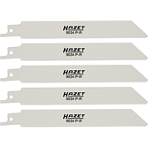 HAZET Reciproké pilové listy pro přímočarou pilu 18 zubů / palec ∙ šikmé ∙ zvlněné ozubení ∙ celková délka: 153 mm 9034P-R/5 ∙ Délka: 153 mm