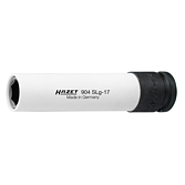HAZET Nástrčná hlavice pro rázový a strojový utahovák ∙ extra dlouhá 904SLG-17 ∙ 1/2 palce (12,5 mm) čtyřhran dutý ∙ Profil vnější šestihran ∙ Velikost 17 mm