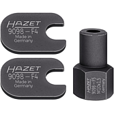 HAZET Sada adapt&eacute;rů pro up&iacute;nac&iacute; &scaron;roub u v&iacute;ceprvkov&eacute; n&aacute;pravy VW / AUDI 9098-F45/3 ∙ 3-d&iacute;ln&yacute;