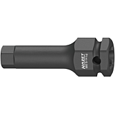 HAZET Nástrčná hlavice pro rázový, strojový utahovák 985S-14LG ∙ 1/2 palce (12,5 mm) čtyřhran dutý ∙ Profil vnitřní šestihran ∙ Velikost 14 mm