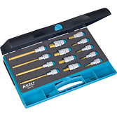 HAZET Sada nástrčných hlavic 986/13 ∙ 1/2 palce (12,5 mm) čtyřhran dutý ∙ Profil vnitřní šestihran ∙ 13-dílný ∙ 5 – 10