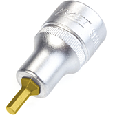 HAZET Nástrčná hlavice 986A-5/32 ∙ 1/2 palce (12,5 mm) čtyřhran dutý ∙ Profil vnitřní šestihran ∙ Velikost 5/32″