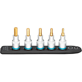 HAZET SmartRail ∙ Flexibilní plastová nástrčná lišta 986K-SR/5 ∙ 1/2 palce (12,5 mm) čtyřhran dutý ∙ Profil vnitřní šestihran ∙ 5-dílný ∙ 5 ∙ 6 ∙ 7 ∙ 8 ∙ 10