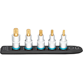 HAZET SmartRail ∙ Flexibilní plastová nástrčná lišta 990-SR/5 ∙ 1/2 palce (12,5 mm) čtyřhran dutý ∙ Vnitřní ozubený profil XZN ∙ 5-dílný ∙ M6 ∙ M8 ∙ M10 ∙ M12 ∙ M14