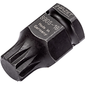 HAZET Nástrčná hlavice pro rázový, strojový utahovák 990S-18 ∙ 1/2 palce (12,5 mm) čtyřhran dutý, 24 mm vnější šestihran ∙ Vnitřní ozubený profil XZN ∙ Velikost M18