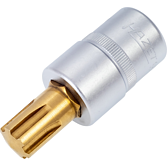 HAZET Nástrčná hlavice 991-14 ∙ 1/2 palce (12,5 mm) čtyřhran dutý ∙ Vnitřní drážkový profil Ribe-CV ∙ Velikost M14