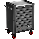 VIGOR Dílenský vozík řady L ∙ prázdný ∙ V1901-X ∙ d x š x v: 723 mm x 459 mm x 1002 mm