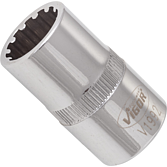 VIGOR Nástrčná hlavice s Multiprofilem ∙ V1992 ∙ 1/2 palce (12,5 mm) čtyřhran dutý ∙ Multiprofil ∙ Velikost 14 mm