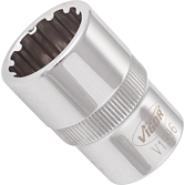 VIGOR Nástrčná hlavice s Multiprofilem ∙ V1996 ∙ 1/2 palce (12,5 mm) čtyřhran dutý ∙ Multiprofil ∙ Velikost 18 mm