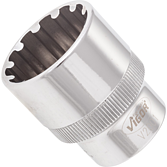 VIGOR Nástrčná hlavice s Multiprofilem ∙ V2001 ∙ 1/2 palce (12,5 mm) čtyřhran dutý ∙ Multiprofil ∙ Velikost 24 mm