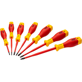 VIGOR Sada &scaron;roubov&aacute;ků ∙ EV ∙ V2027N ∙ Kř&iacute;žov&yacute; profil PH, Ploch&yacute; profil ∙ 7-d&iacute;ln&yacute; ∙ PH0 &ndash; PH2 ∙ 0,5 x 3,0 &ndash; 1,2 x 6,5 ∙ Počet ks n&aacute;řad&iacute;: 7